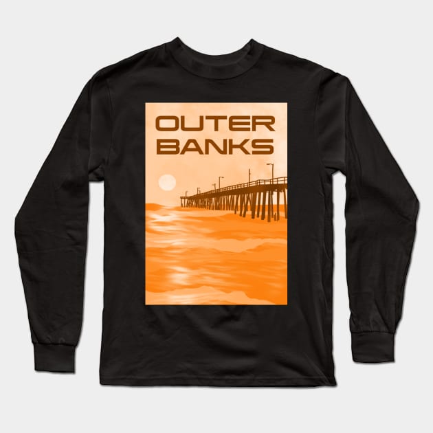 Outer banks Long Sleeve T-Shirt by Courtneychurmsdesigns